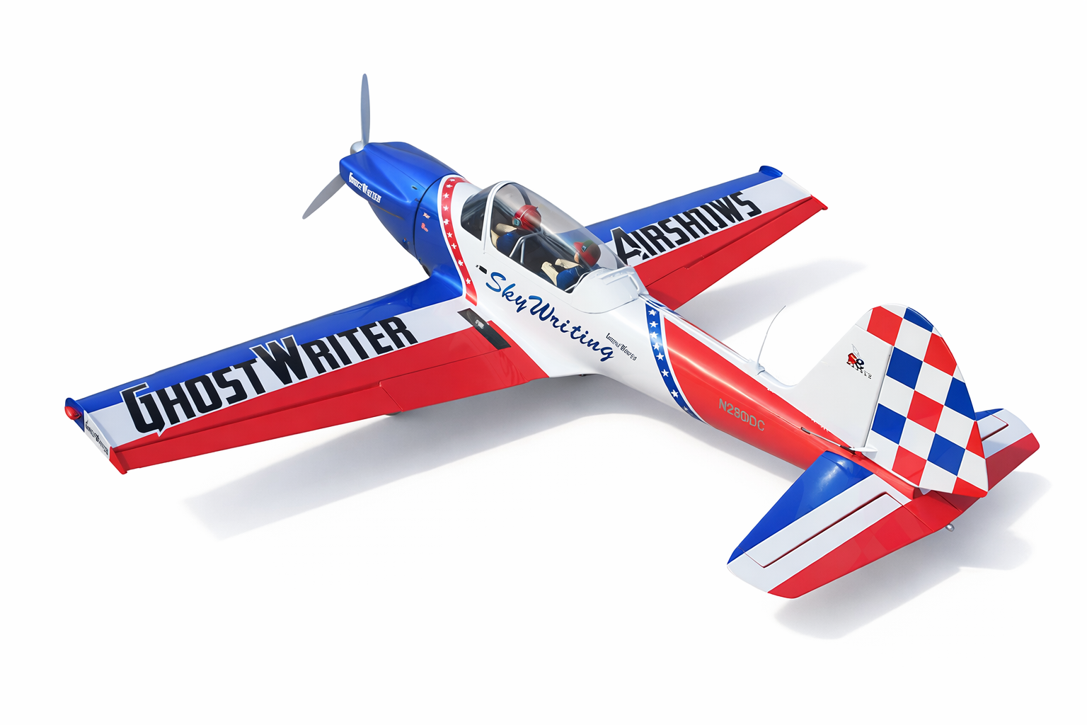 Ghostwriter Super Chipmunk, 81 Inch 35 to 40CC  ARF, Seagull Models