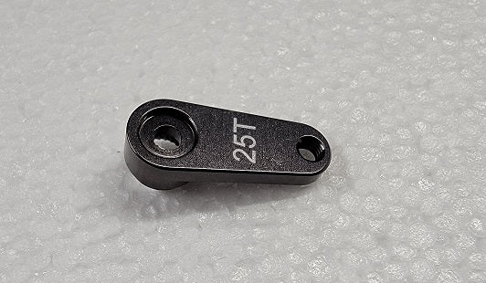 Servo Arm, 15mm (.6") x 3mm Futaba 25T Aluminum, Grey (Gator)