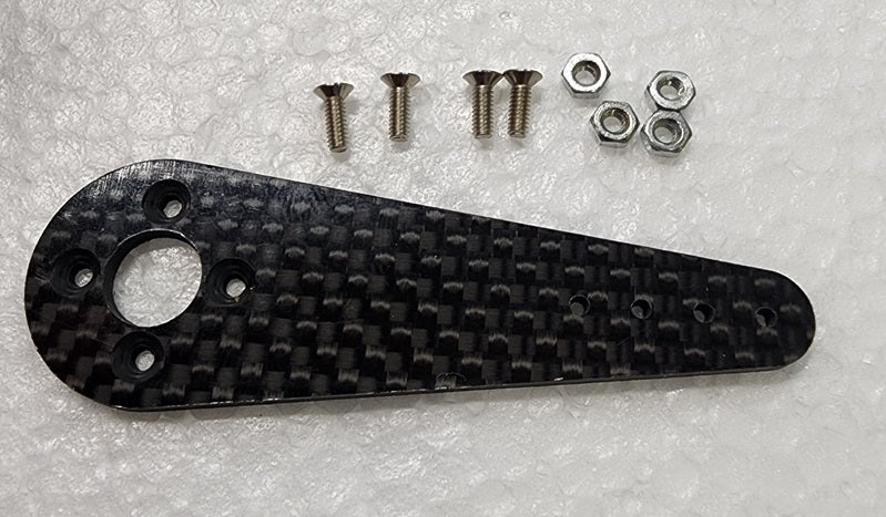 Servo Arm, Carbon Fiber, 50mm, Small with Screws (Gator)