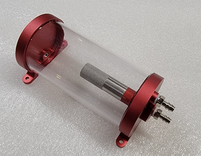 Gator RC CNC Ultimate Air Trap Anti-bubble 125ml (4.2 OZ.)  Fuel Tank for RC Jets Red