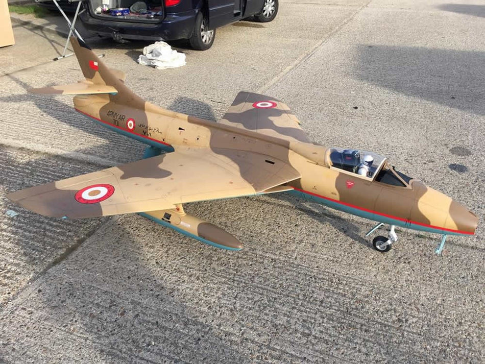 Hawker Hunter Jet, Desert Scheme, Top RC Model