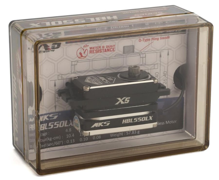 MKS HBL550LX (0.08 sec/60Â° - 222 oz/in @7.4V) Brushless servo
