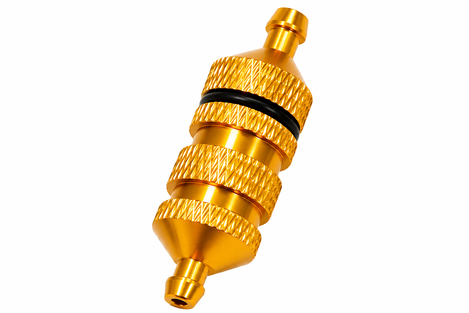 Gold anodized Gator RC High Capacity Fuel Filter