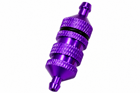 Purple anodized Gator RC High Capacity Fuel Filter
