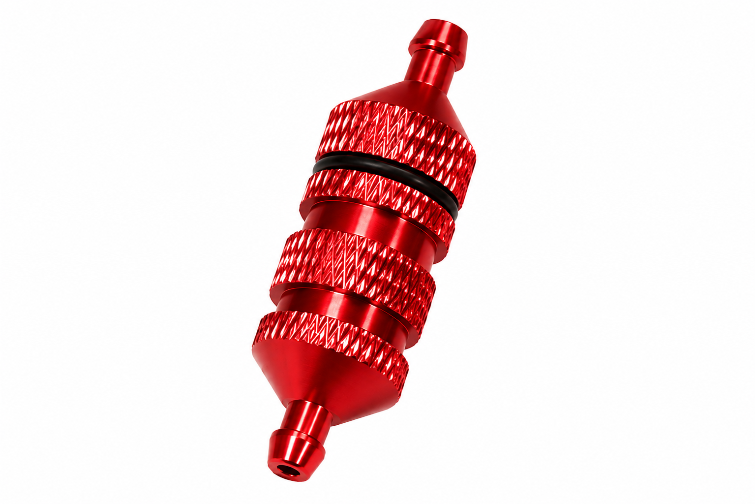 Red anodized Gator RC High Capacity Fuel Filter