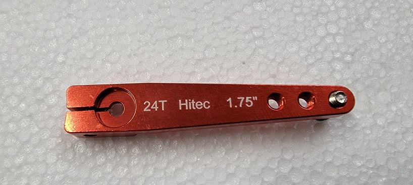 1.75 Inch HD Clamping style Servo arm 3MM 24 tooth Hitec.