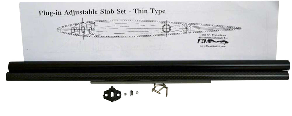 Horizontal Stab Kit, 7/16" Carbon Fiber, Adjustable (Gator)