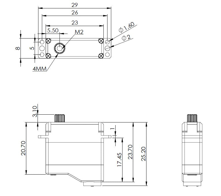 MKS Servos HV6120H Metal Gear Mini (Wide Voltage) – Gator RC