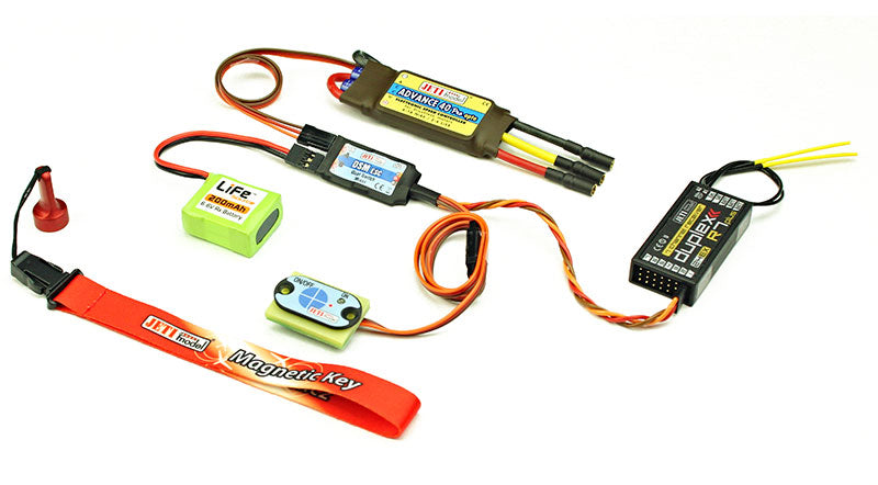 Jeti Electronic Switch with Power Backup and Magnetic Key