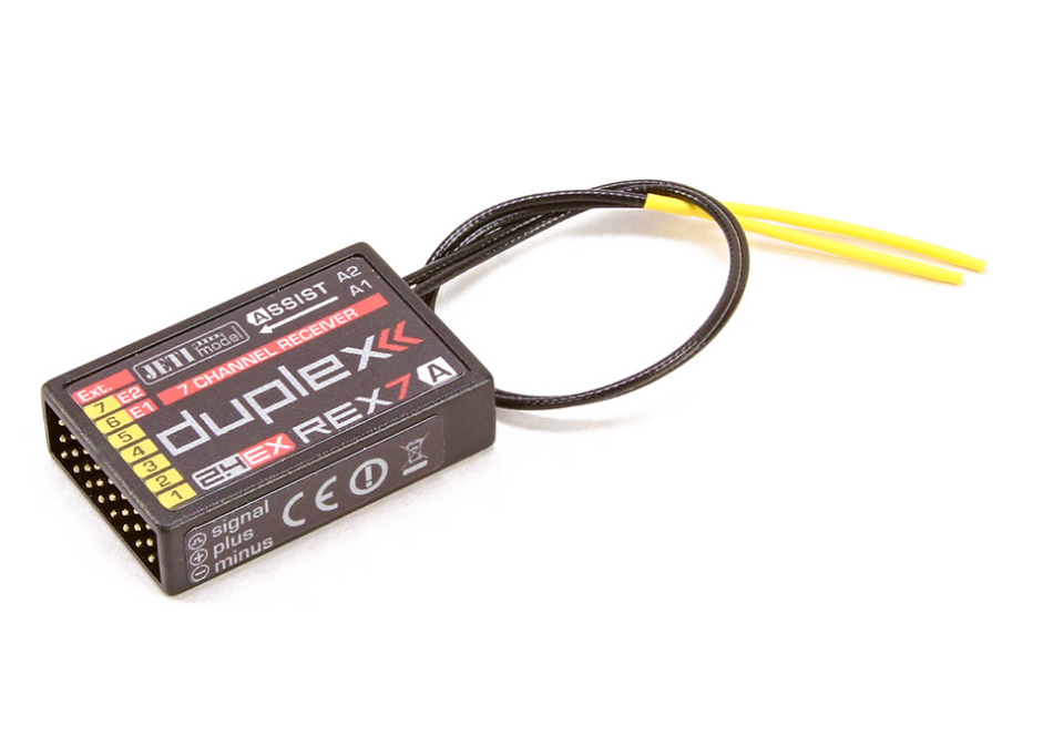 Jeti Duplex EX R7 REX Assist 2.4GHz Receiver w/Telemetry, Stabilization, Variometer, G-Force