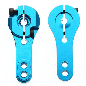 Servo Arm, 24mm (.94") x 3mm Futaba 25T Aluminum, Blue (Gator)