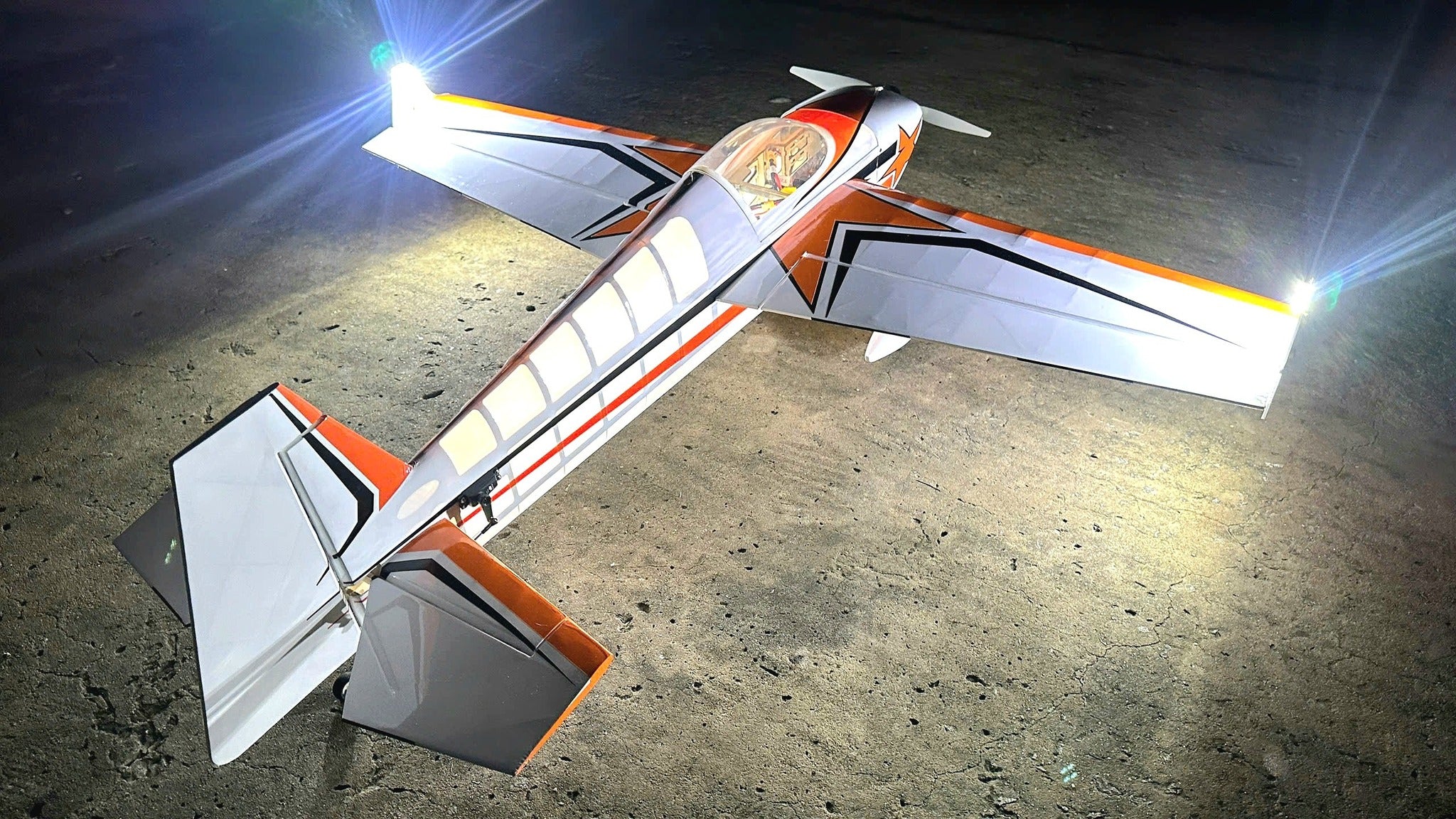 Seagull Laser 48” Night Flight RC Airplane – Transparent Yellow