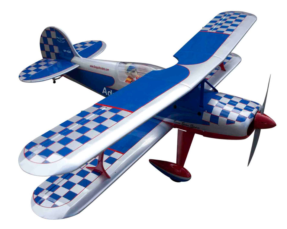 Steen Skybolt, Blue/Silver Canopy, Seagull Models