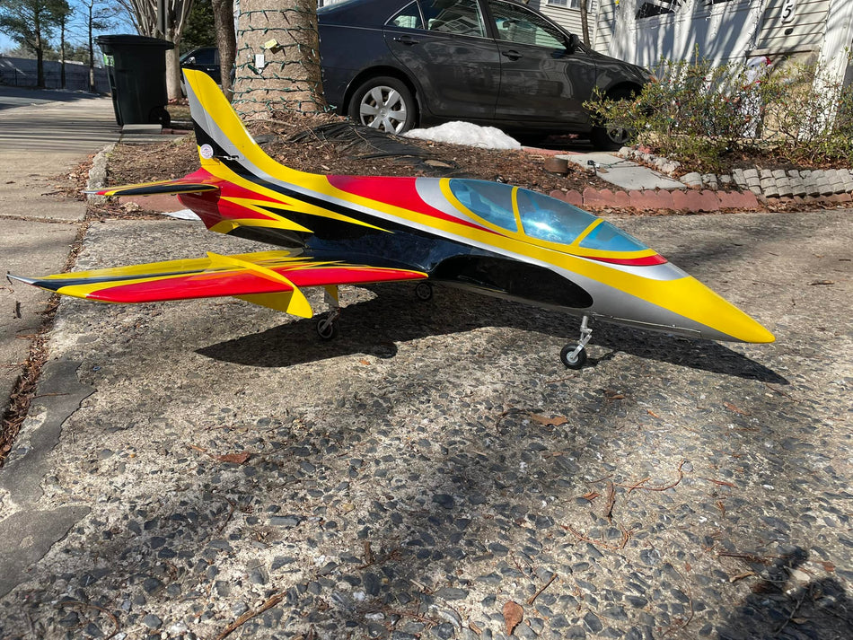Mini Avanti Jet, Yellow/Black/Red (ARF), SebArt