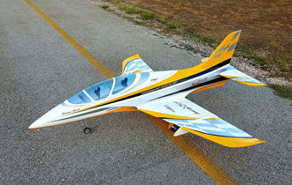 SebArt Mini Avanti S 90mm Jet 1,36m ARF (Yellow Silver) – Gator RC