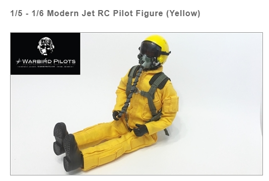 Joy-Button Pilotenbüste 1:12 – Superleicht Für Modellflugzeuge & Dioramen