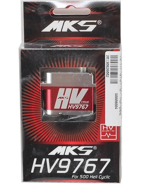 MKS Servos HV9767 Titanium Gear High Voltage Cyclic Servo w