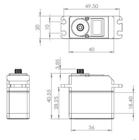 サクヤページ MKS HV777A+ Coreless Titanium Gear High Torque Digital Servo (Wide