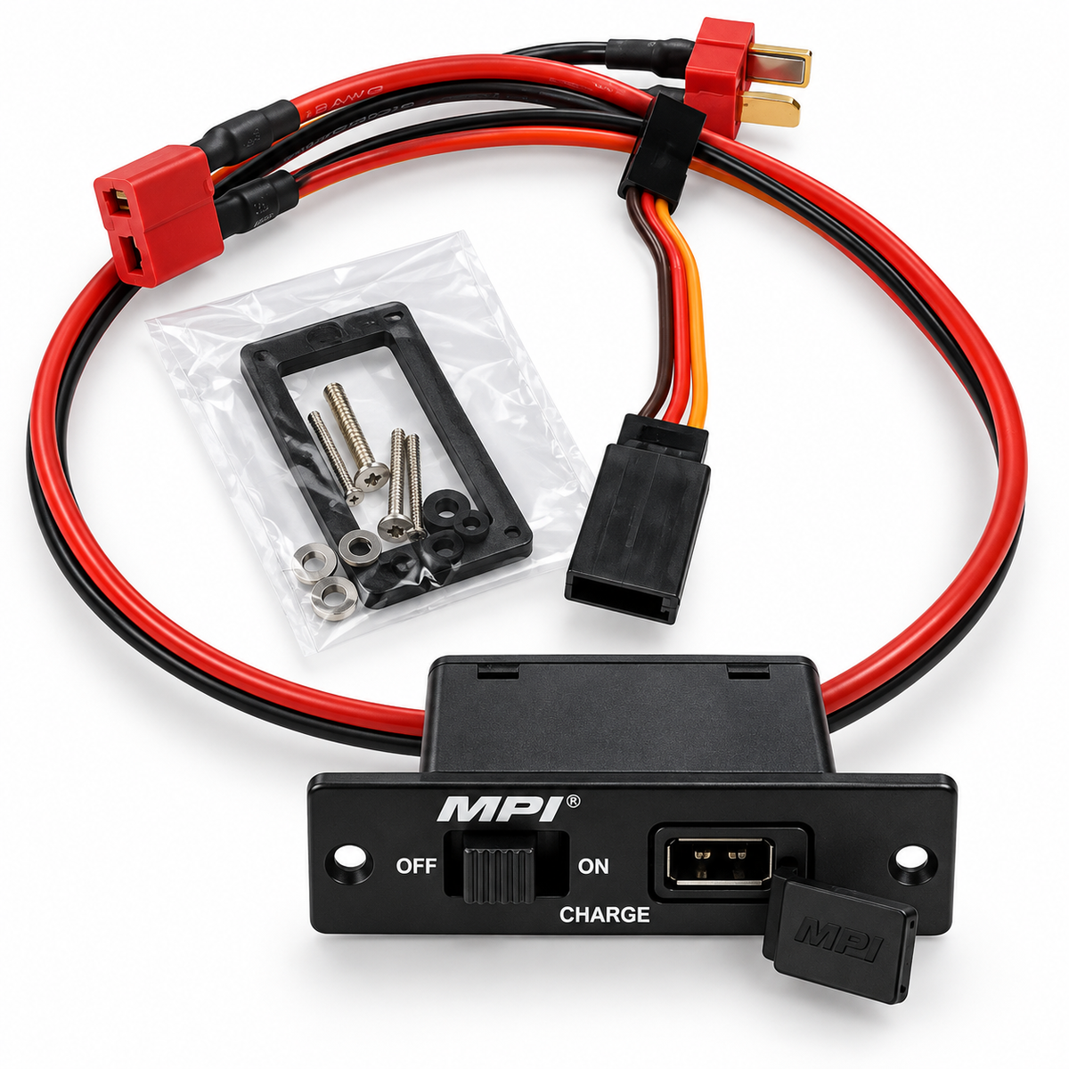 MPI 3270 HD Charge Switch – 18 Ga Wire, Genuine Deans Ultra Plugs