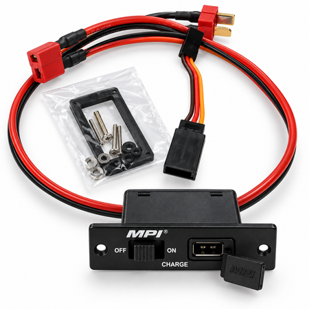 MPI 3270 HD Charge Switch – 18 Ga Wire, Genuine Deans Ultra Plugs