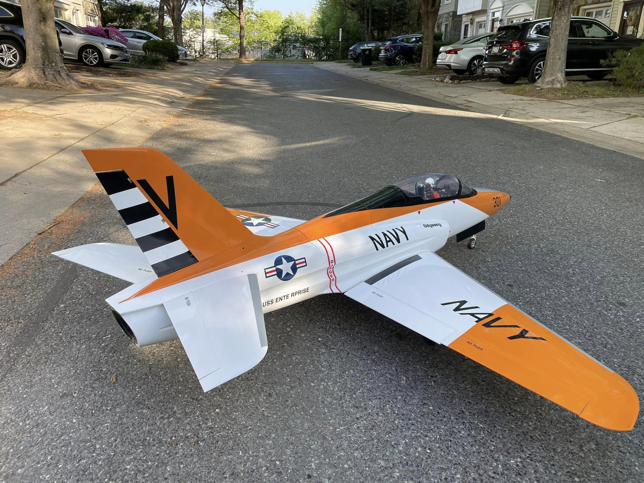 Odyssey Sport Jet, Orange/Black Navy, Top RC Model – Gator RC