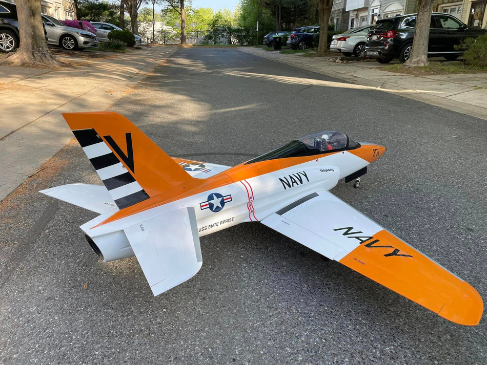 Odyssey Sport Jet, Orange/Black Navy, Top RC Model