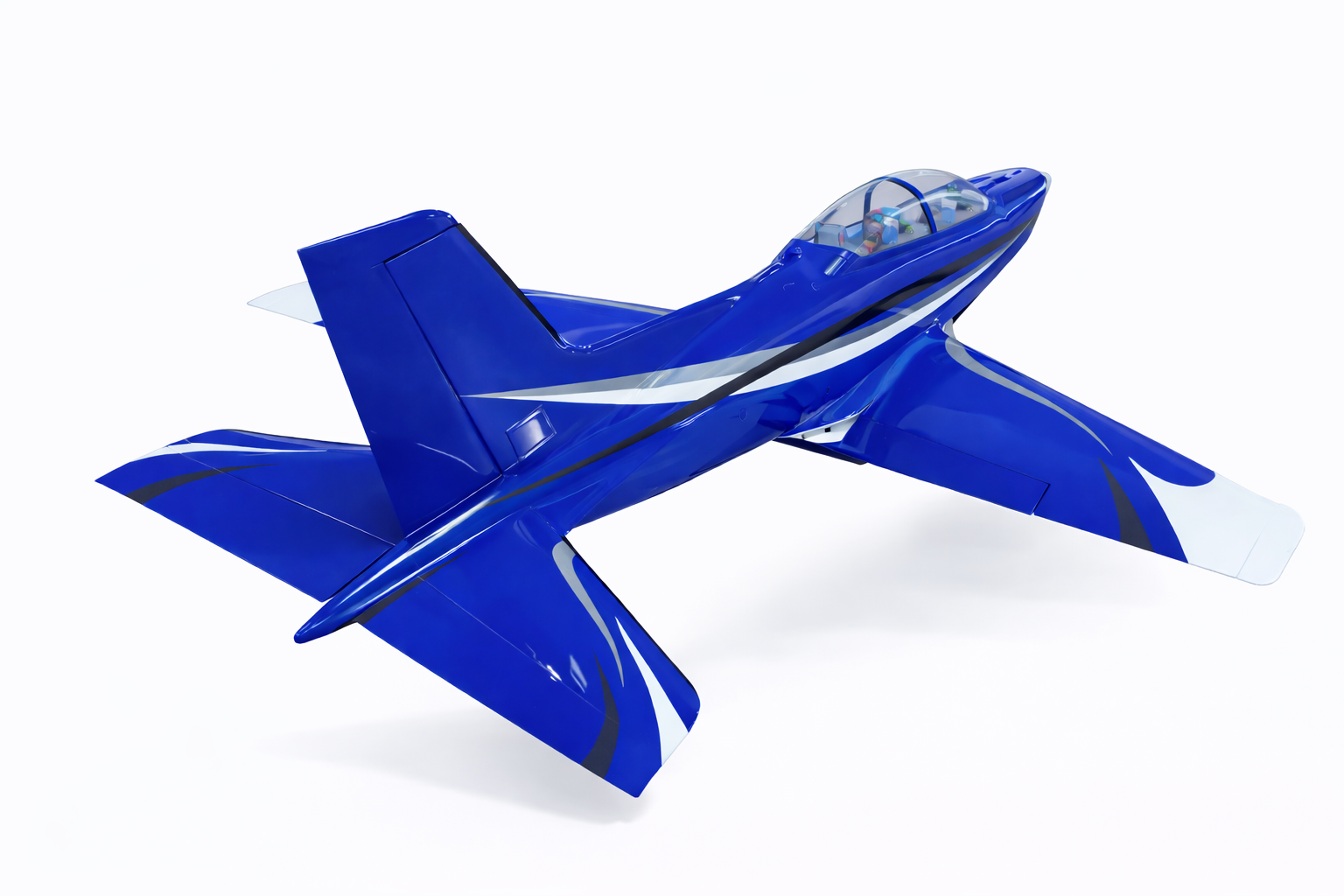 Top RC PC-21 118 inch blue turbine powered scale RC aircraft ARF