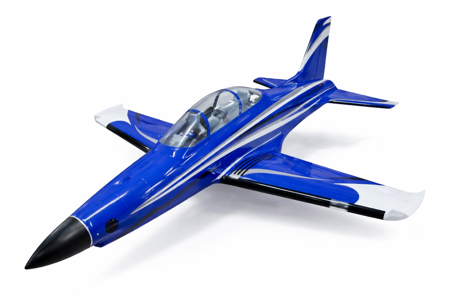 Top RC PC-21 118 inch blue turbine powered scale RC aircraft ARF