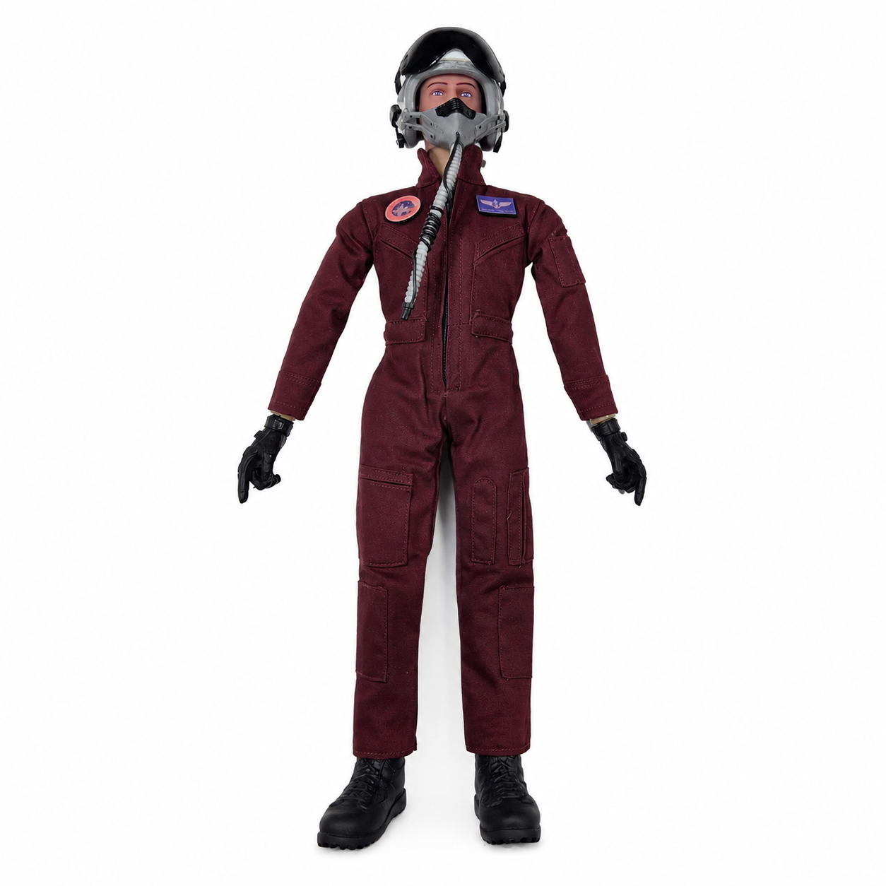 Gator RC 1/6 Scale Full Body Jet Pilot with Removable Helmet – Burgundy Red