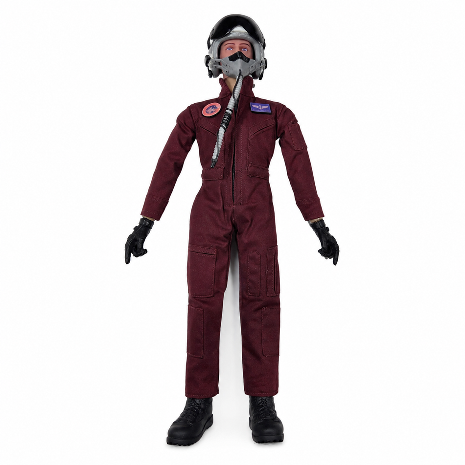 Gator RC 1/6 Scale Full Body Jet Pilot with Removable Helmet – Burgundy Red