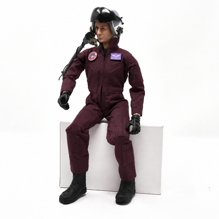 Gator RC 1/6 Scale Full Body Jet Pilot with Removable Helmet – Burgundy Red