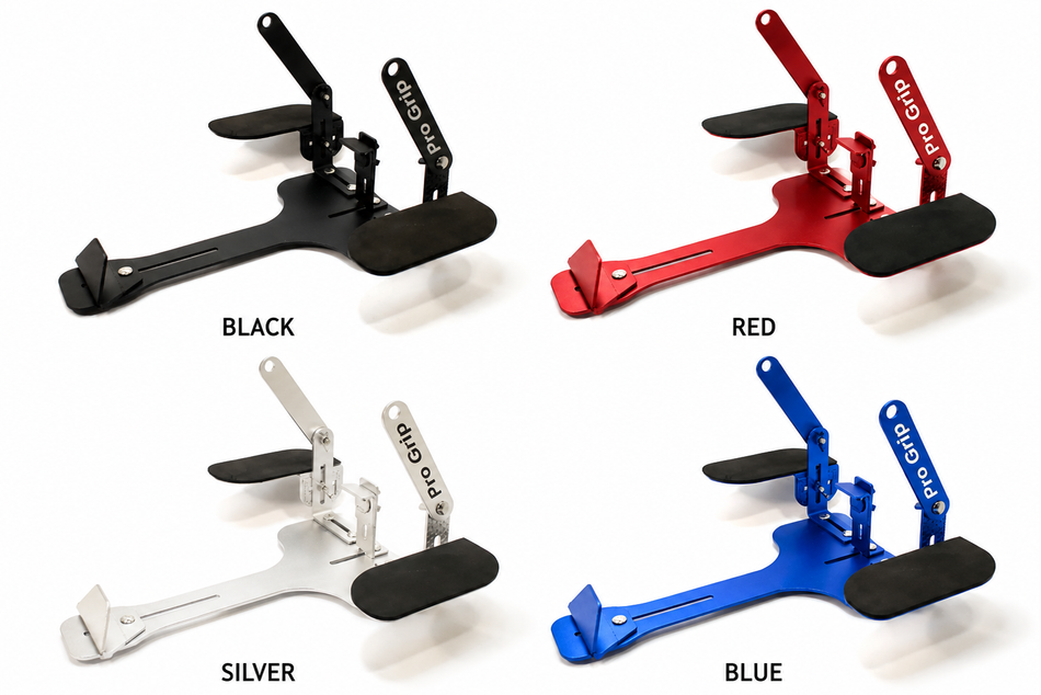 Pro Grip Universal RC Transmitter Tray with Neck Strap & Hand Rests (Black, Red, Silver, Blue)