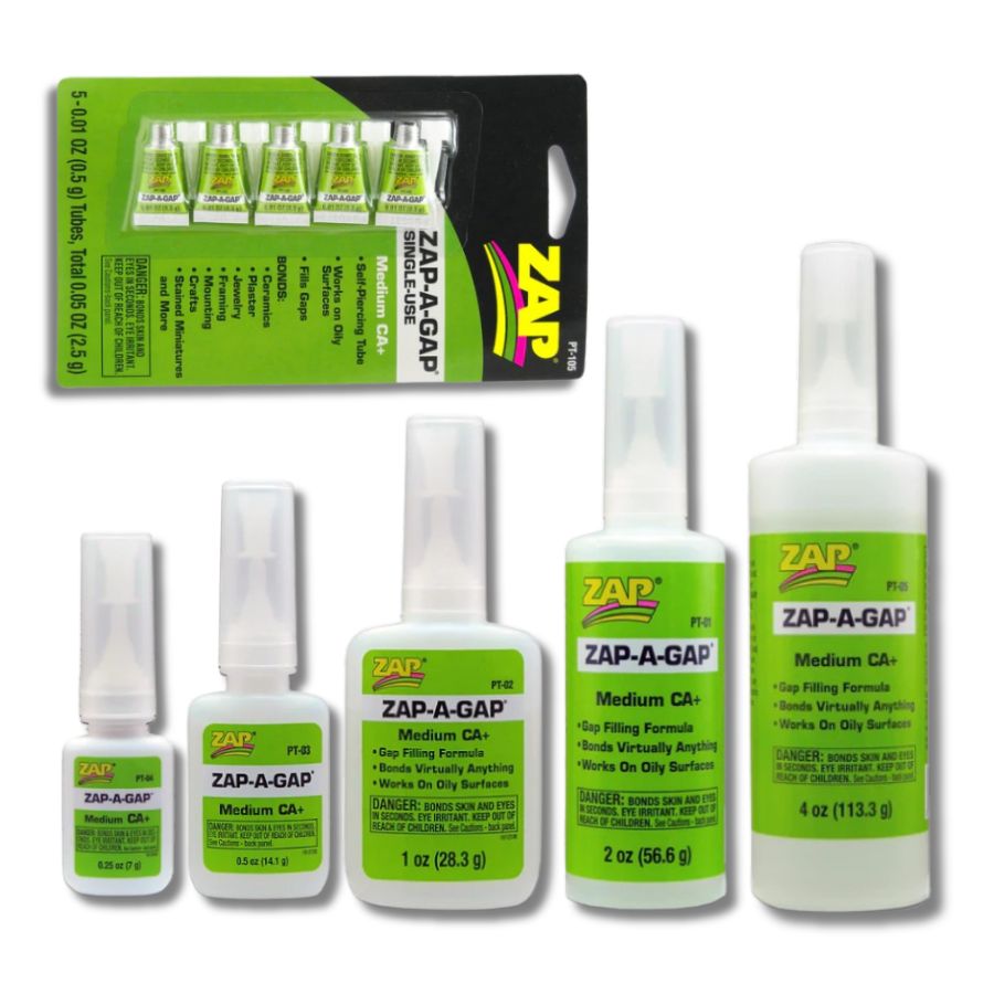 ZAP CA, Medium Viscosity (6 bottle sizes available)