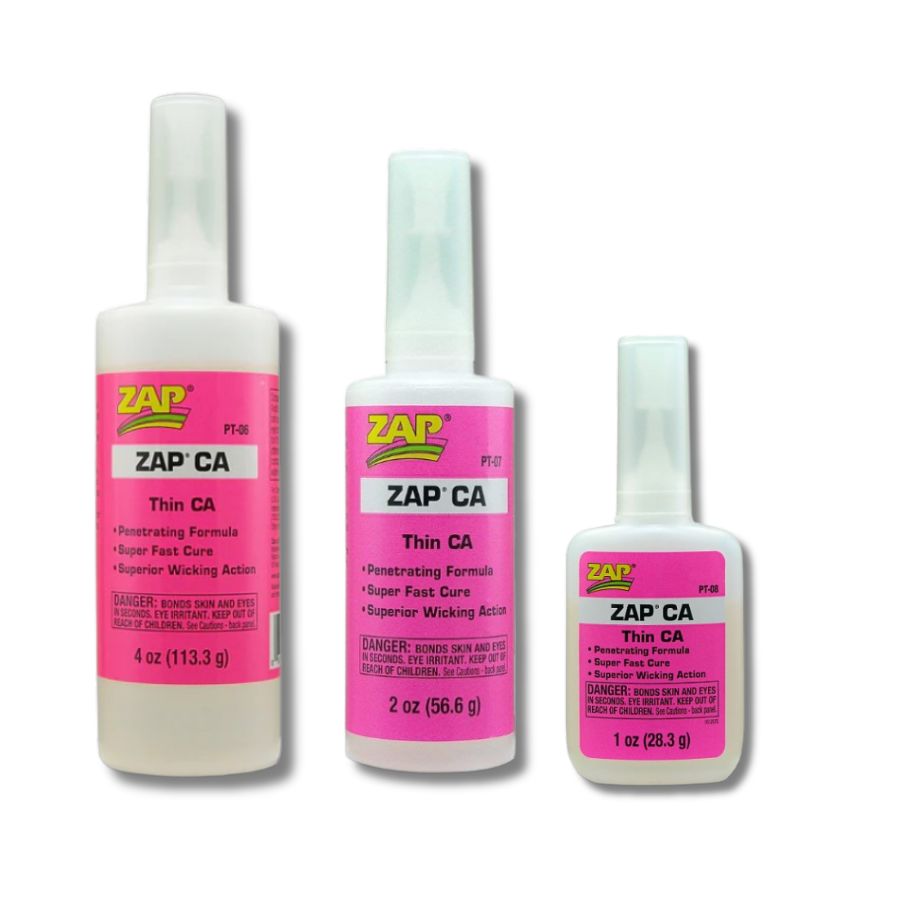 Zap Thin CA, 1oz (PT-08), 2oz (PT-07) or 4oz (PT-06)