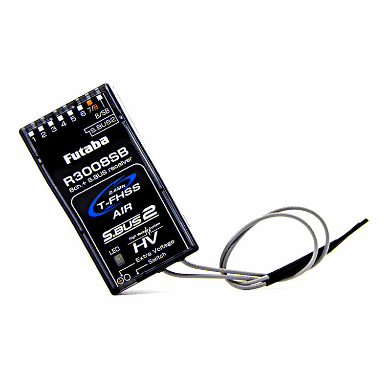 Futaba R3008SB 2.4GHz T-FHSS 8/32-Channel S.BUS2 HV Telemetry Receiver