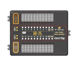FrSky RB25 - Triple Receiver Redundancy & Dual Power Input Supports External LED Indication