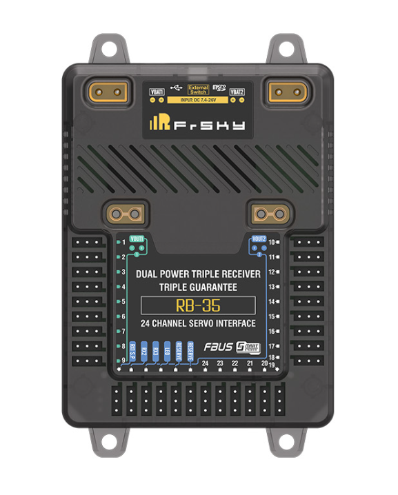 FrSky RB-35  Receiver - Redundancy Bus Supports External LED Indication