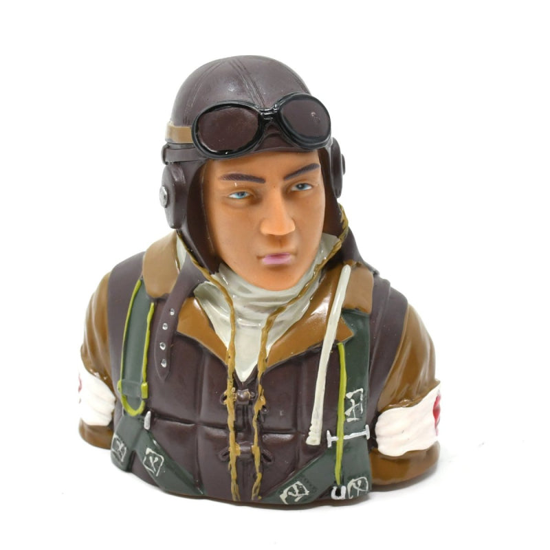 RC Flying Japanese WWII Warbird Pilot Bust 1/5 Scale
