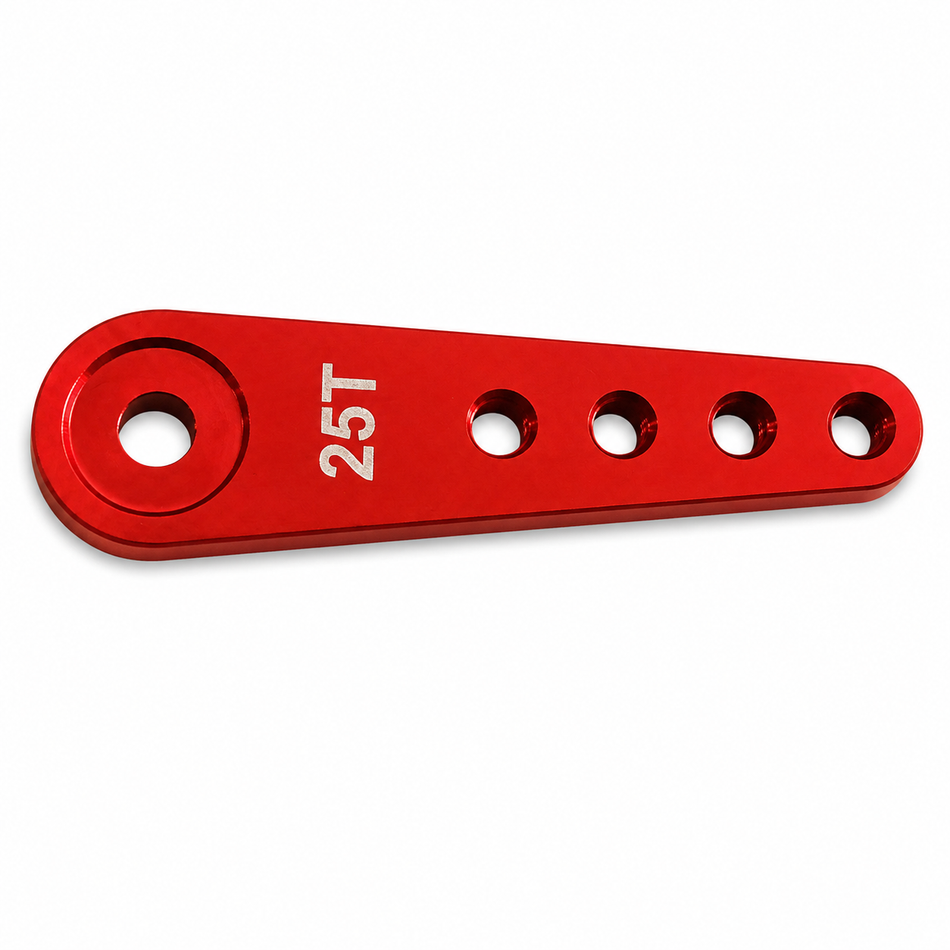 Gator RC F3A Servo Arm 37.25mm (1.47") Futaba 25T Aluminum – Red