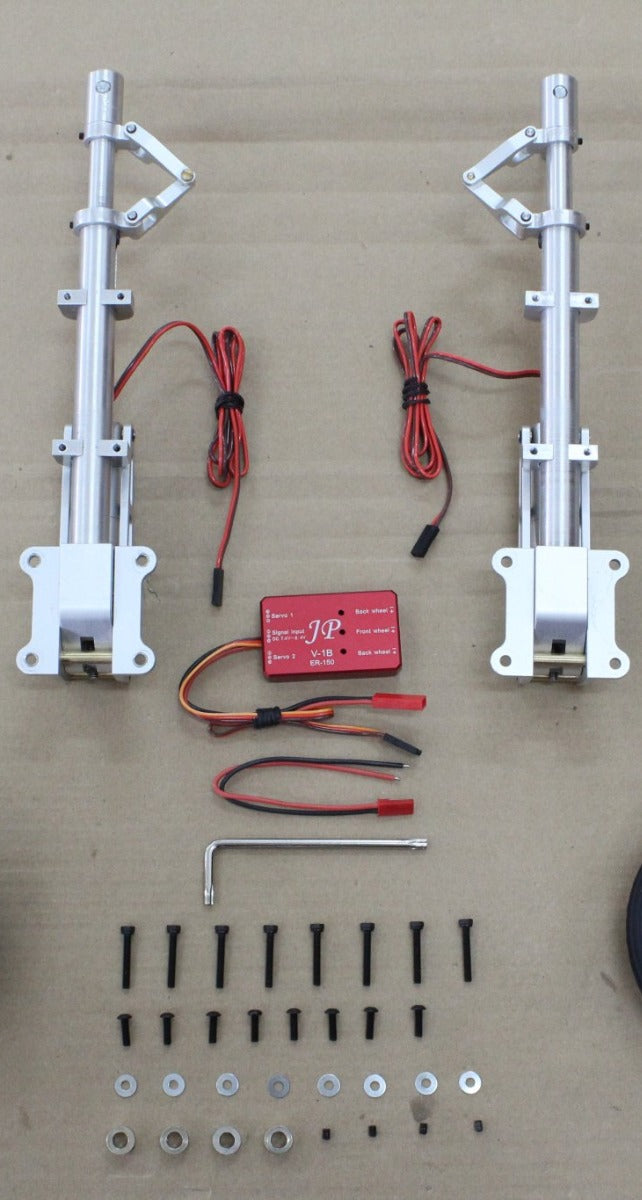 Seagull Model Electric retract landing gear ER-120 90° for Hawker Hurricane, by JP