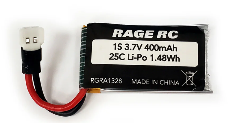 RAGE Micro Warbirds 25C LiPo (3.7V/400mAh)