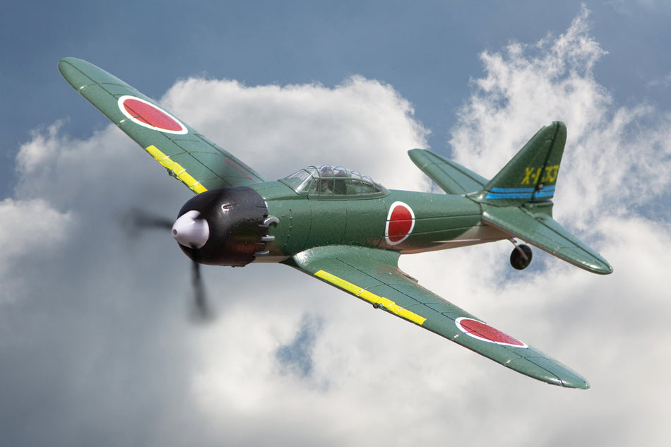 RAGE Mitsubishi A6M Zero Micro RTF Airplane with PASS (Pilot Assist Stability Software) System