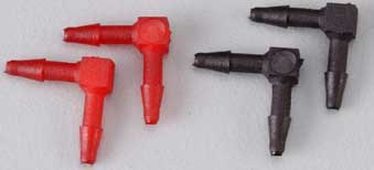 L Tubing Couplers, 1/16"  (Robart)