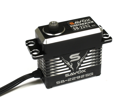 Savox SB2292SG - Monster Performance, Brushless Servo Black Savox SB2292SG - Monster Performance, Brushless Servo Black
