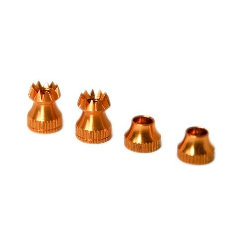 Transmitter Stick Ends, V2 M4 (4mm) x 16mm Gold