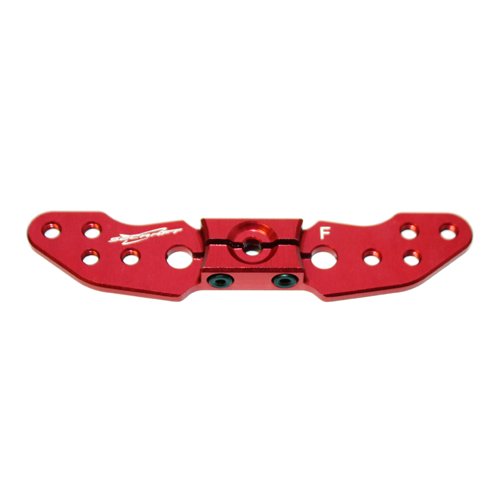 Servo Arm, 2.5" x 4-40 Full Width Offset, Futaba 25T Aluminum, Red (Secraft)