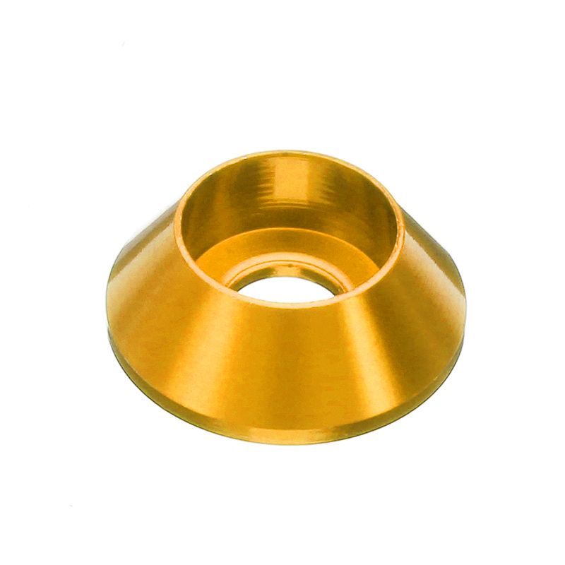 Cap Bolt Washer, 4mm,  Gold 12 Pack (Secraft)