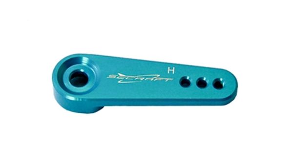 Servo Arm, 1" x 2mm Hitec/24T/Blue, V1 (Secraft)