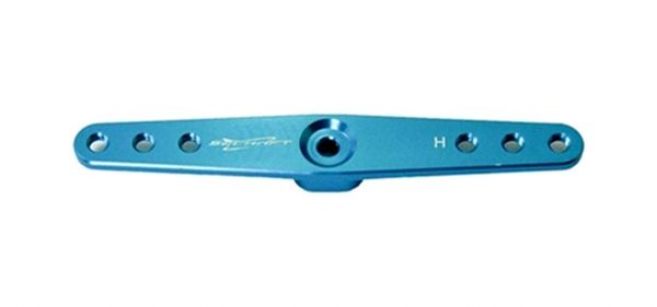 Servo Arm, 2.5" x M3 Full Width, Hitec 24T Aluminum, Blue (Secraft V1)