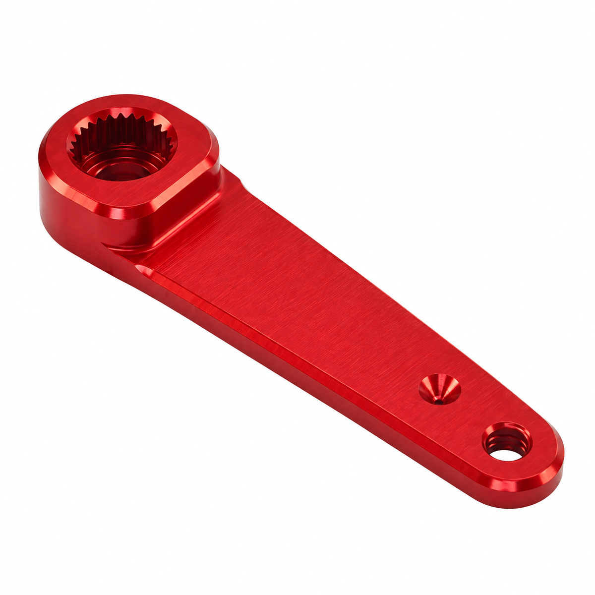 Secraft V1 Aluminum Servo Arm, 1.25", 4-40, Futaba 25T – Red